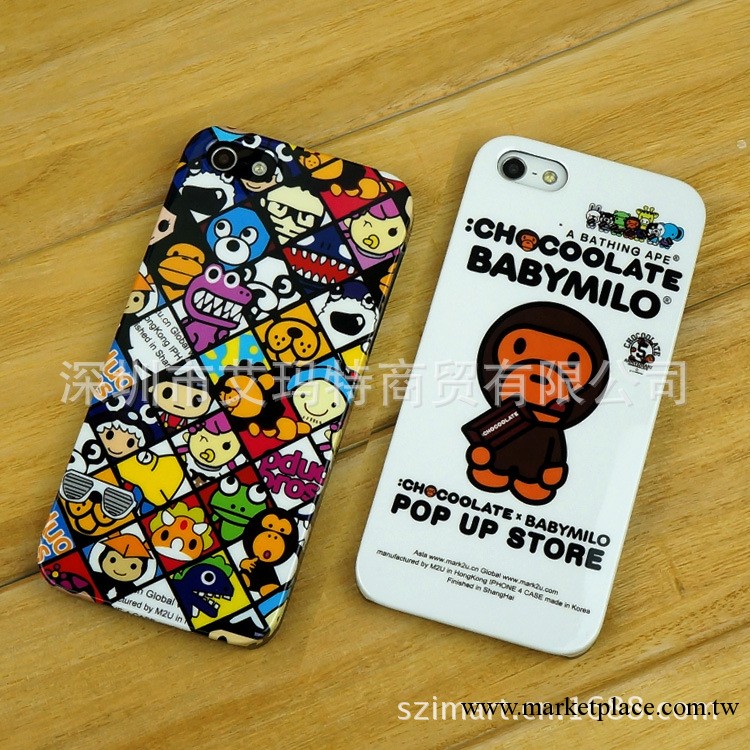 潮牌外殼批發 猿人milo仔合作CHOCOOLATE 蘋果iphone5S手機保護套工廠,批發,進口,代購