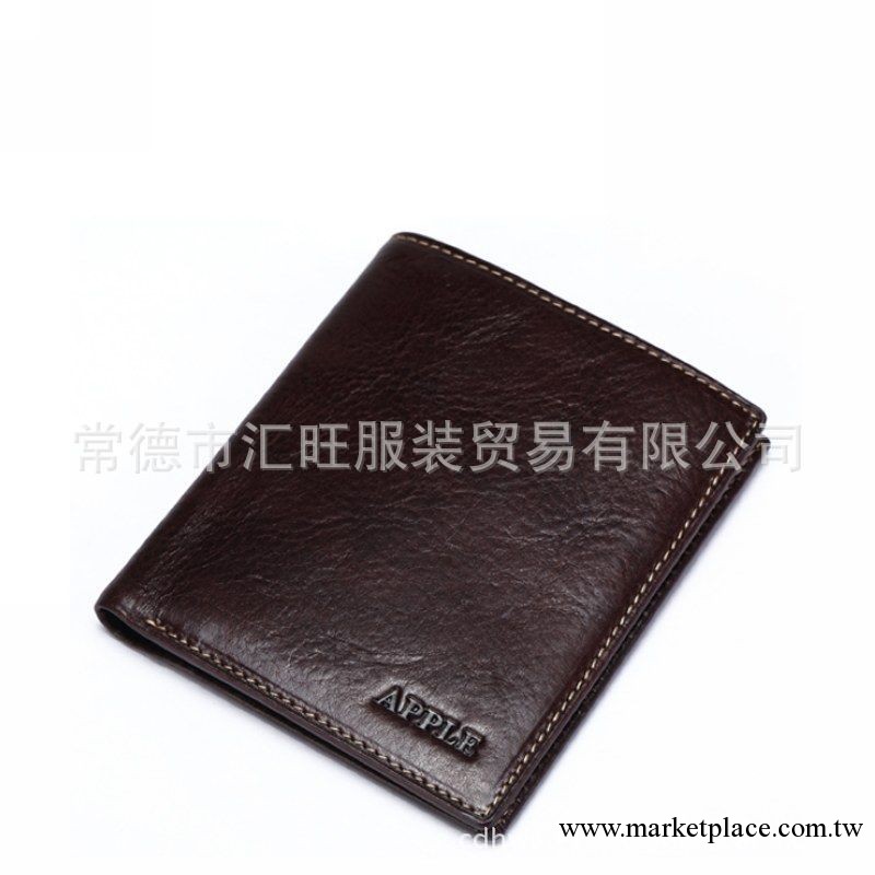 2012Apple品牌真皮男士錢包英倫風范優質頭層牛皮短款錢包特價工廠,批發,進口,代購
