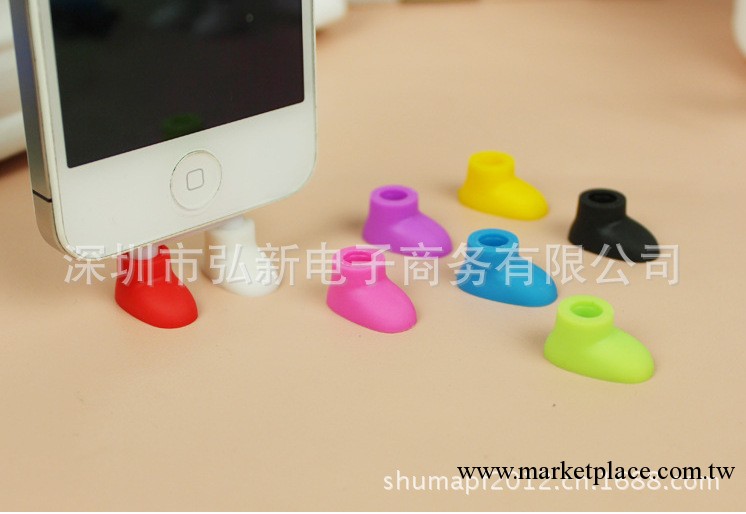 蘋果iPhone5鞋子防塵塞支架 數據塞 專用一體創意手機鞋子防塵塞工廠,批發,進口,代購
