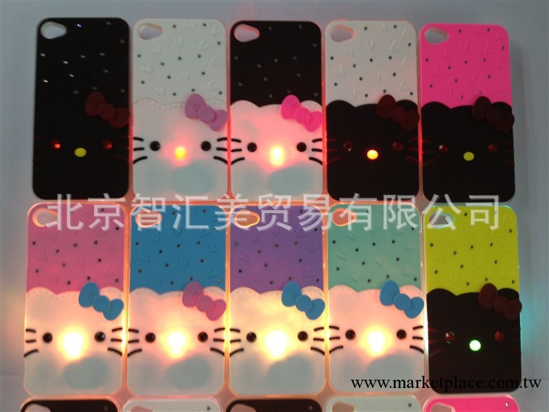 廠傢直銷 批發蘋果iphone4/4s來電閃手機殼 手機保護套 卡通圖案工廠,批發,進口,代購