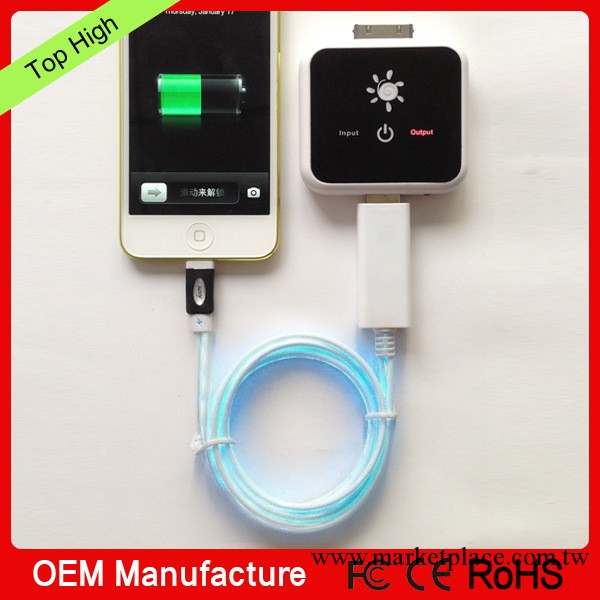 廠傢供應 iphone5數據線 手機發光線 蘋果數據線 USB連接充電線工廠,批發,進口,代購