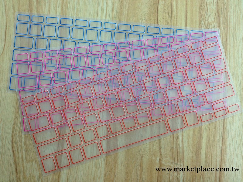 蘋果彩色鍵盤膜 macbook air pro 11/13/15/17寸 電腦鍵盤保護膜工廠,批發,進口,代購