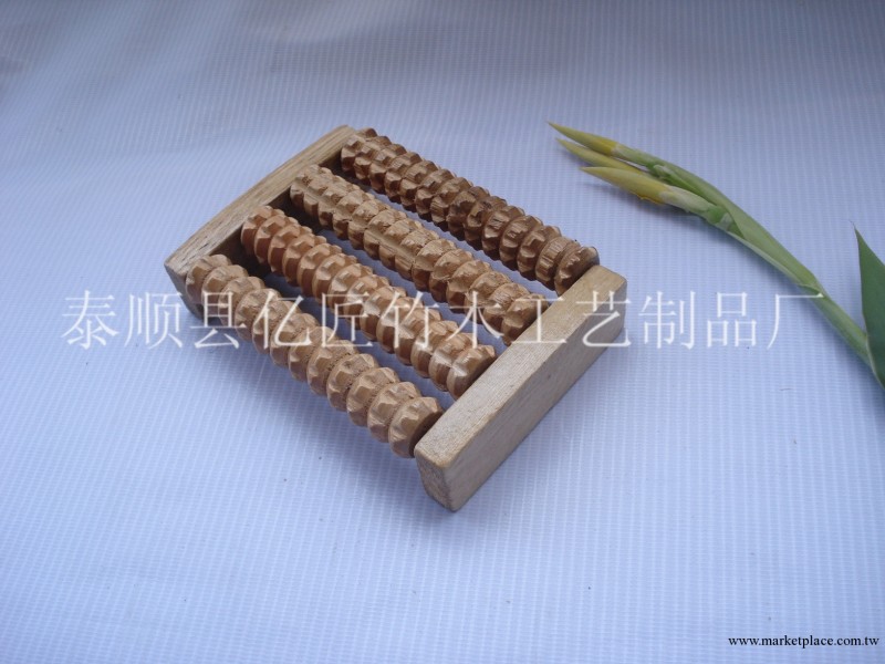 批發原木足底穴位按摩器 木制滾輪搓排  單四排按摩器 量大從優工廠,批發,進口,代購