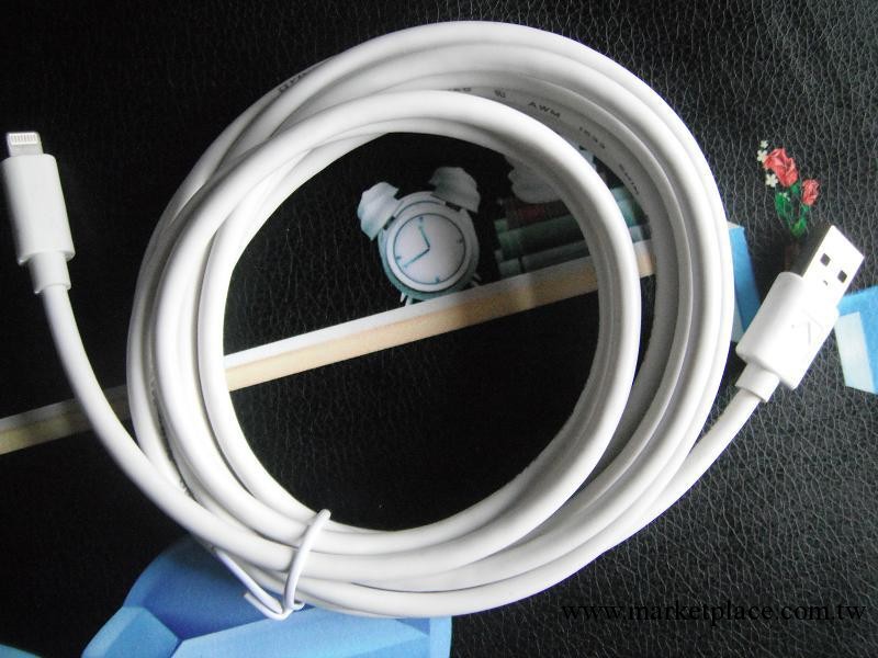 蘋果Lightning8pin數據線ipad4 mini iphone5s 3米加長加粗數據線工廠,批發,進口,代購