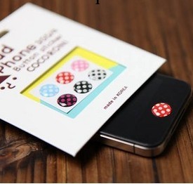 蘋果iPhone4 touch4 iPad2 聰明豆 返回鍵按鍵貼 韓國Home鍵貼工廠,批發,進口,代購