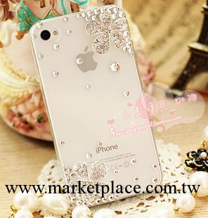 三星S4  簡單兩朵花 IPHONE4/5 蘋果手機殼 手機保護套 水鉆 批發工廠,批發,進口,代購