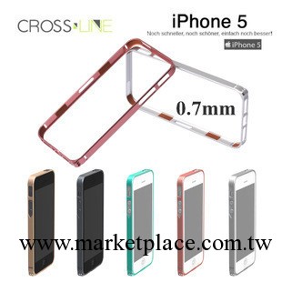 Cross蘋果iPhone5G/S手機殼 4G/S 鋁合金屬邊框 0.7mm超薄邊框工廠,批發,進口,代購