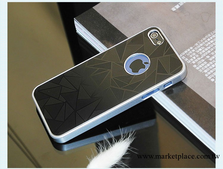 iphone5 3d水立方手機殼  金屬拉絲手機蘋果保護殼 鉆紋系列工廠,批發,進口,代購
