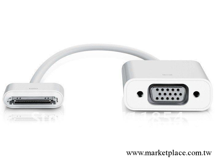 蘋果iPad3轉VGA轉換線 iPhone4S轉VGA轉接線工廠,批發,進口,代購