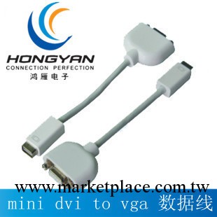 蘋果apple mini dvi to vga 數據線 轉接線工廠,批發,進口,代購