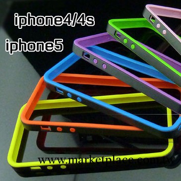 iphone手機殼 蘋果5s保護套 iphone5c雙色邊框 iphone4/4s手機套工廠,批發,進口,代購