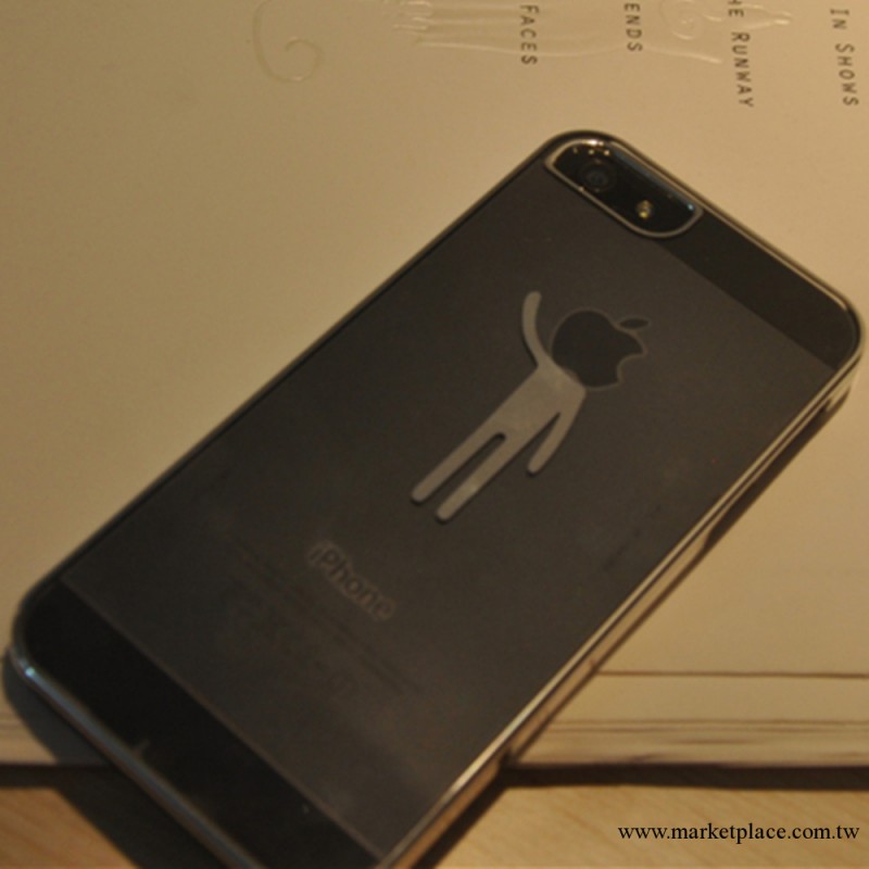 新奇 蘋果小公仔人頭創意手機殼 iphone5S鐳雕機器人手機保護套工廠,批發,進口,代購