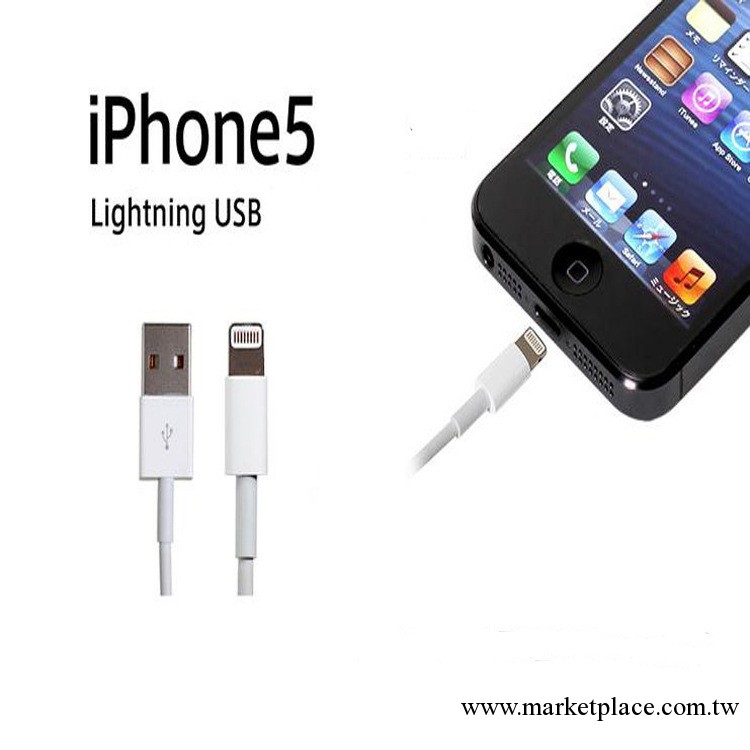廠傢首發iPhone5/5S數據線 一體頭 蘋果IOS7.0.2數據線 鍍錫銅工廠,批發,進口,代購