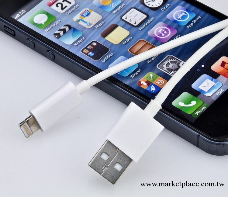現貨蘋果5數據線 apple Lightning至USB 連接線  iphone5數據線工廠,批發,進口,代購