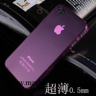 蘋果iphon4/4S手機殼 4代手機殼 iphone5代超薄款磨砂套工廠,批發,進口,代購