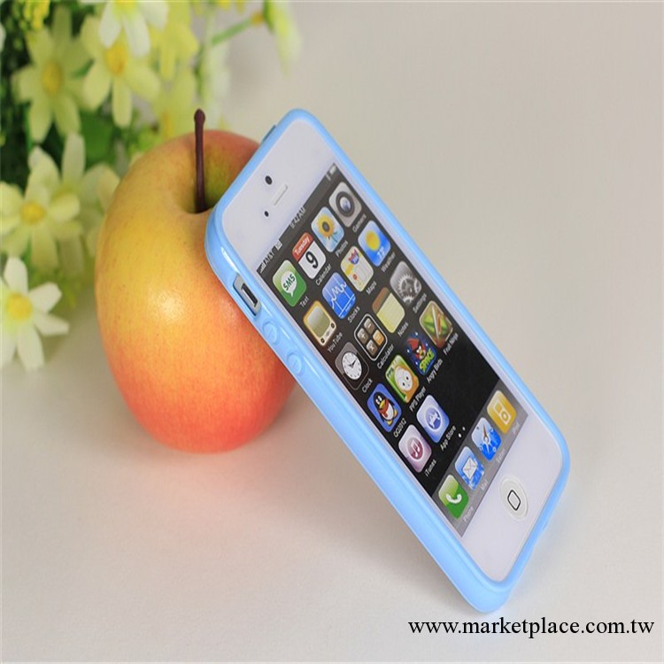 新款 iPhone5 TPU矽膠邊框 蘋果5矽膠套 iPhone4手機殼 淘寶熱賣工廠,批發,進口,代購
