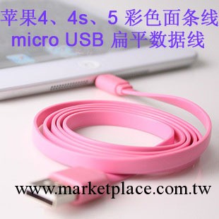 iphone5圓形數據線 蘋果5代彩色數據線 USB充電線數據傳輸線#1257工廠,批發,進口,代購