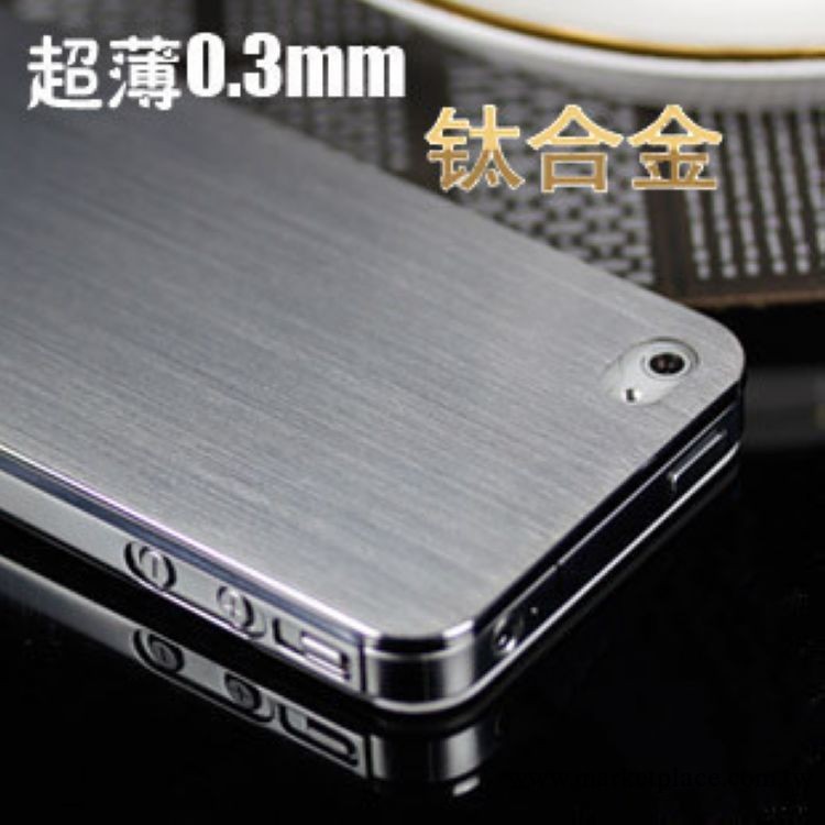 超薄0.3m鈦合金外殼 iphone5S手機殼 金屬拉絲殼 蘋果5手機保護套工廠,批發,進口,代購