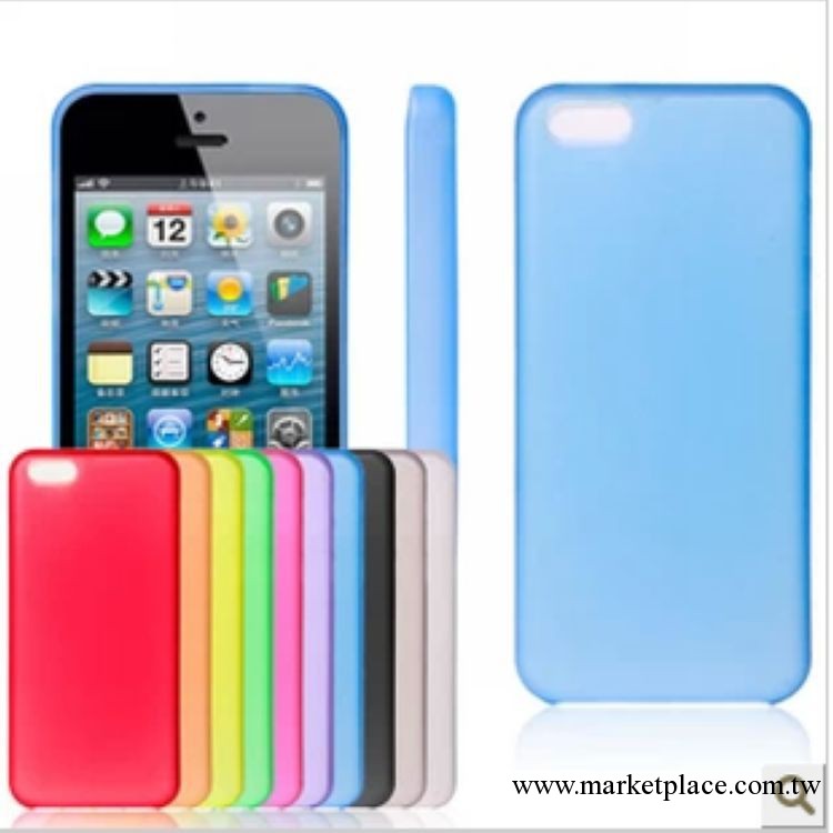iphone5C手機殼 蘋果5C 超薄磨砂0.5mm保護殼 簡約 多彩外殼工廠,批發,進口,代購