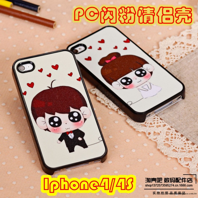 蘋果Iphone4/4S手機殼 卡通情侶殼 超薄保護套 I4/4S保護殼 批發工廠,批發,進口,代購