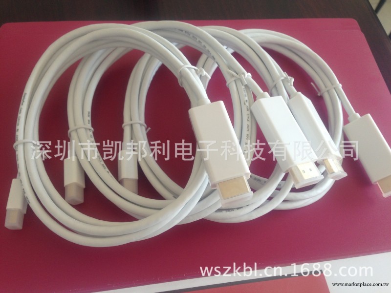 蘋果接電視Mini DisplayPort to HDMI視頻線工廠,批發,進口,代購