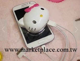 可愛卡通hello kitty充電寶蘋果iphone4S/5三星KT凱蒂貓移動電源批發・進口・工廠・代買・代購