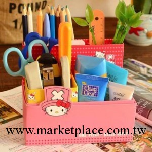 8537 最新韓國文具 收納盒 hello kitty 喬巴 收納箱 廠傢批發工廠,批發,進口,代購