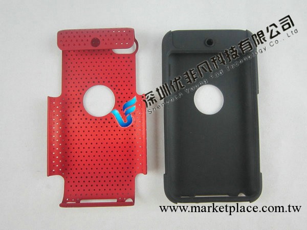 暢銷新蘋果touch4手機保護套 ipod二合一網格手機外殼 PC+矽膠工廠,批發,進口,代購