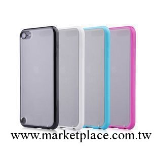 蘋果ipod touch5 殼 背透TPU itouch5 保護殼 TPU邊 背透磨砂底殼工廠,批發,進口,代購