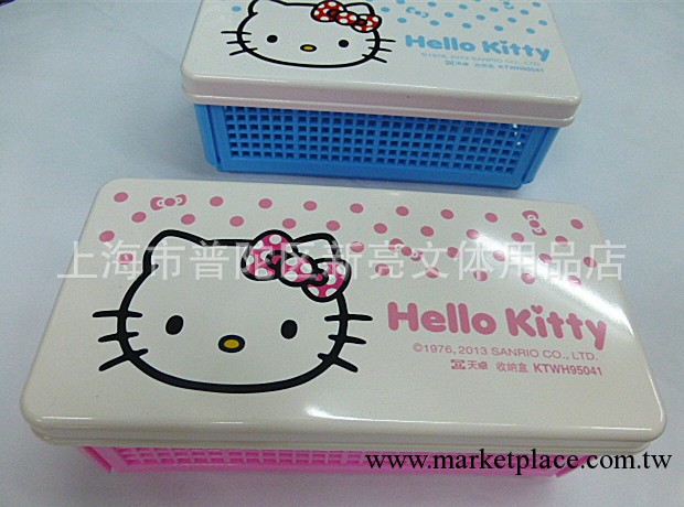 韓國文具 天卓Hello Kitty 可折疊收納框 加大化妝盒 雜物框95041工廠,批發,進口,代購
