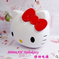 卡通款移動電源hello kitty充電寶蘋果iphone三星8000毫安工廠,批發,進口,代購