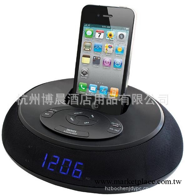 AR19-B黑色收音機鬧鐘 IPOD播放器 鬧鐘收音機 客房鬧鐘工廠,批發,進口,代購