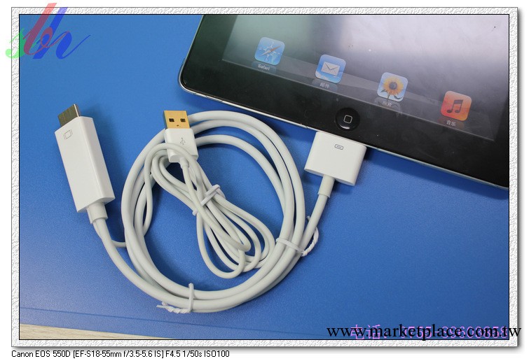 蘋果hdmi線 ipad視頻線 iphone高清線工廠,批發,進口,代購