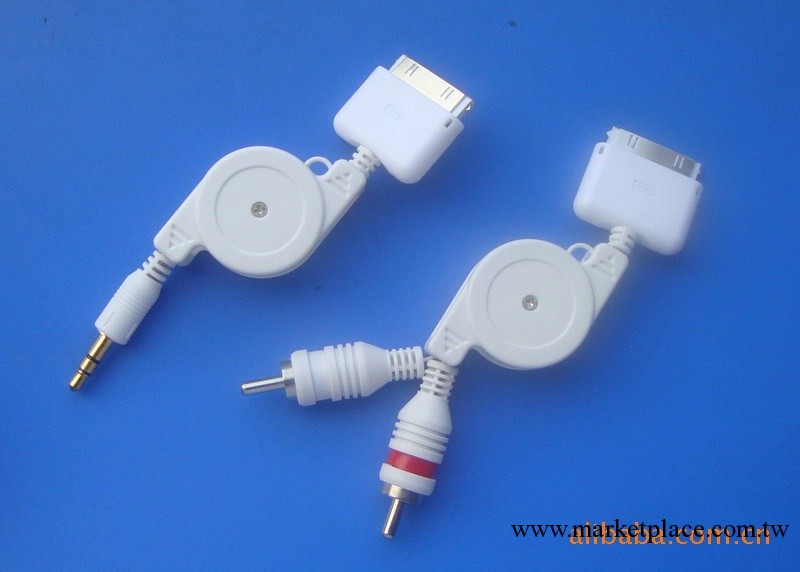 供應IPOD TO 2RCA音頻伸縮線工廠,批發,進口,代購