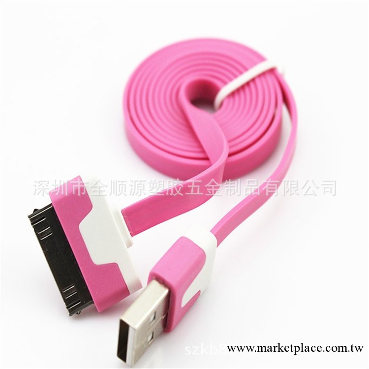 廠傢批發 蘋果彩色數據線 IPOD/IPHONE數據線 小面條數據線工廠,批發,進口,代購