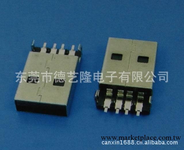 東莞廠傢供應ROHS USB連接器 USB A公沉板式  連接器 連接器廠傢工廠,批發,進口,代購