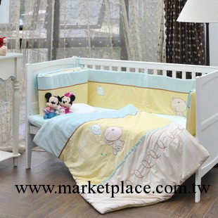 出口英國嬰兒床上用品全棉4件套嬰兒床床圍可拆洗批發・進口・工廠・代買・代購