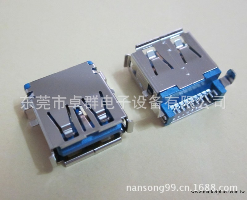 大量供應USB3.0沉板式A座母 USB3.0連接器工廠,批發,進口,代購