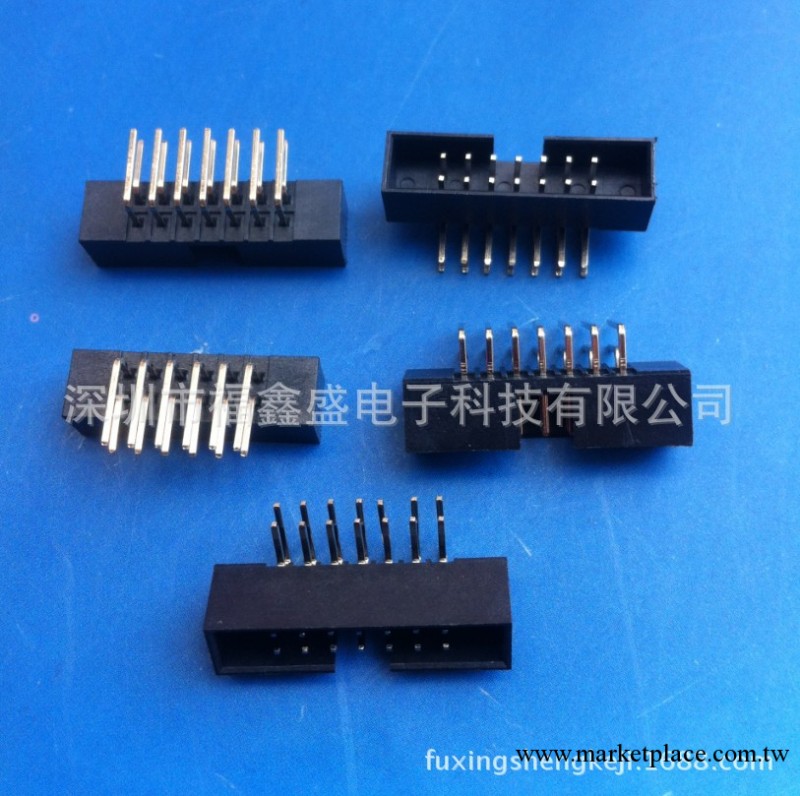 廠傢生產簡牛1.27/牛角座2.0間距2X7P 180度/90度/SMT/深圳連接器工廠,批發,進口,代購