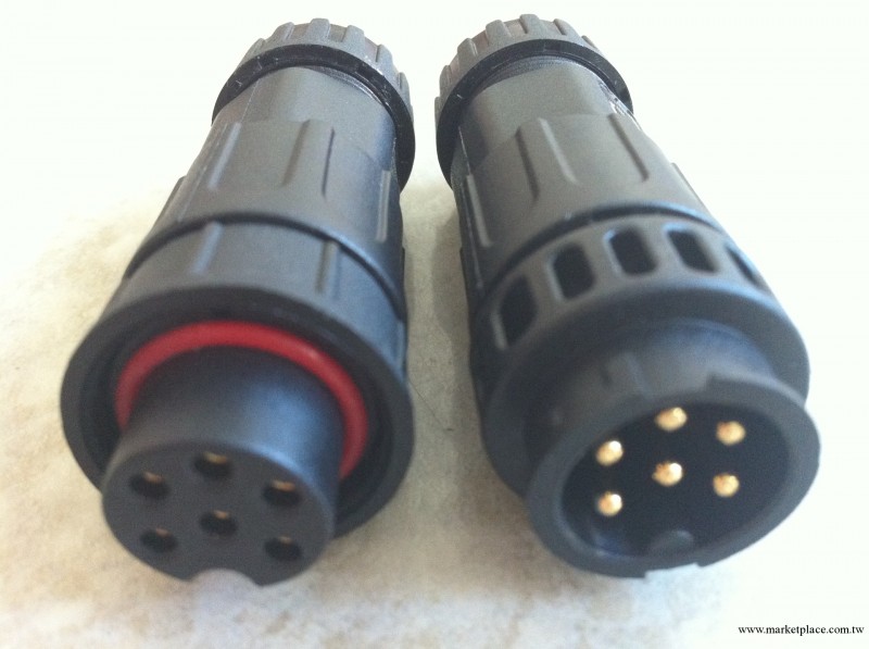 供應大6針M19對接式IP68防水連接器,傢庭儲能系統專用電源航空插工廠,批發,進口,代購