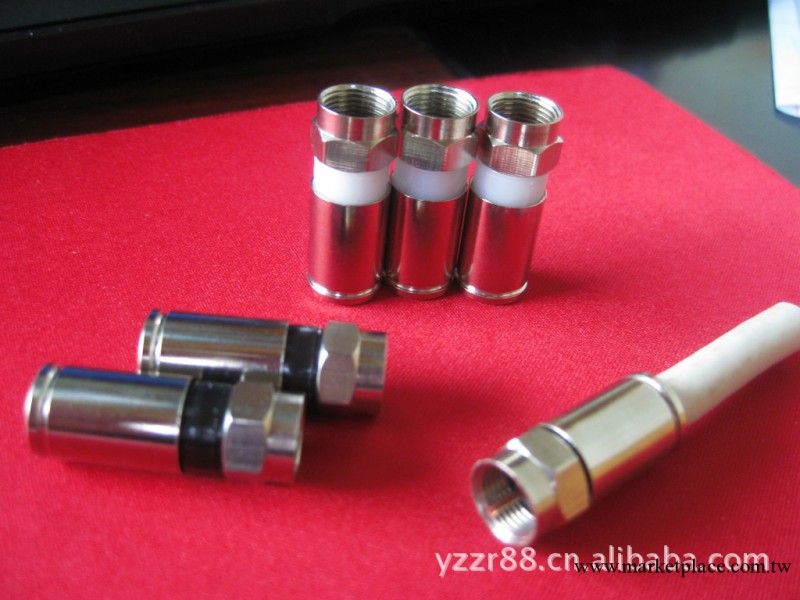 RF射頻連接器，RG6，CATV連接器，F頭，壓縮式，擠壓式F頭工廠,批發,進口,代購