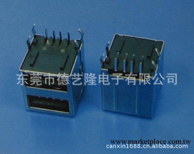 東莞廠傢供應ROHS USB連接器 USB AF 雙層90度全包型工廠,批發,進口,代購