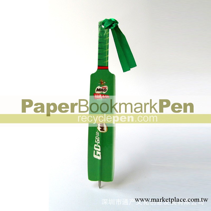 3合1創意圓珠筆-用紙張做的可以當書簽的廣告筆工廠,批發,進口,代購