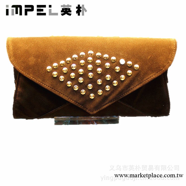 2013新款 YPB-279-1  棕色 晚宴包包 配金屬鏈子 可斜挎工廠,批發,進口,代購