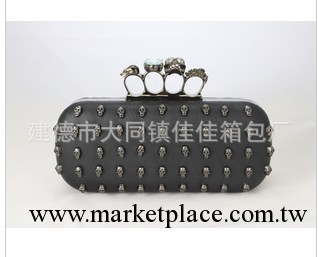 2012新款戒指手拿包小鬼頭包包晚宴包鏈條女包鉆包鑲鉆骷髏頭包工廠,批發,進口,代購