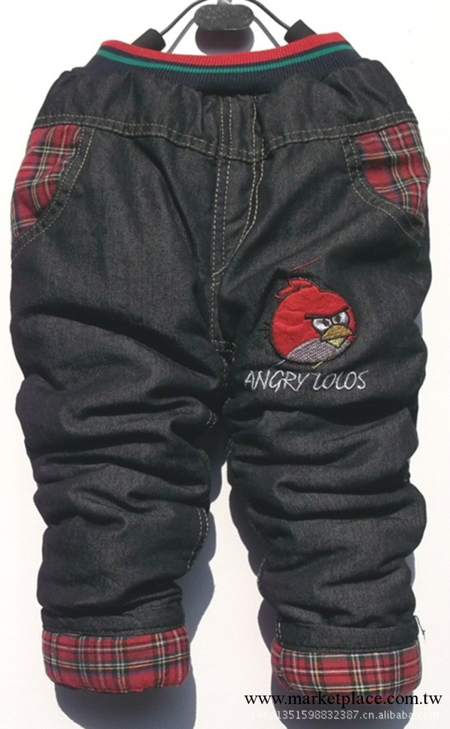 爆版冬款兒童棉褲 “憤怒的小鳥”男童加厚棉褲 可以開襠棉褲工廠,批發,進口,代購