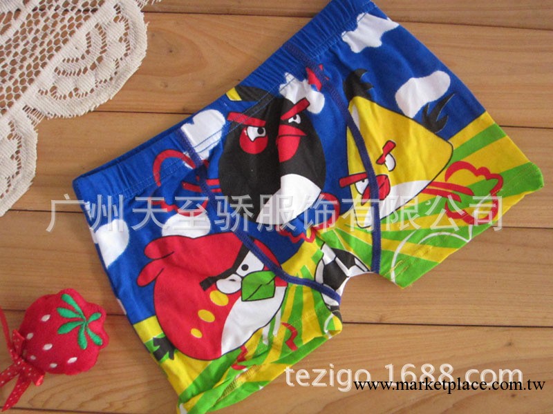 新品熱銷 兒童內褲 卡通憤怒小鳥 平角內褲工廠,批發,進口,代購