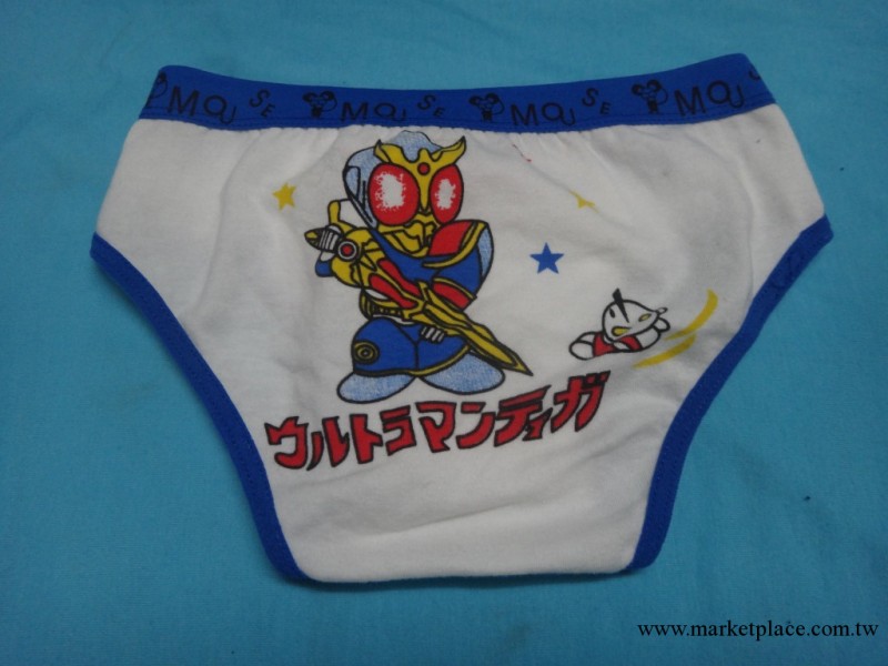 供應純棉兒童內褲三角內褲 A018白色印花工廠,批發,進口,代購