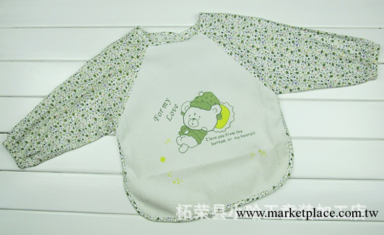 廠傢直銷低價批發“小哈王”優質雙層嬰幼兒口水衣 罩衣 反穿衣工廠,批發,進口,代購