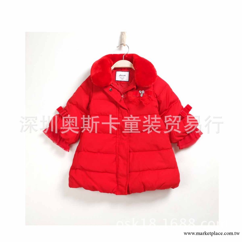 〖外貿童裝批發〗歐美品牌 強貨 女童高品質羽絨衣 中長款工廠,批發,進口,代購